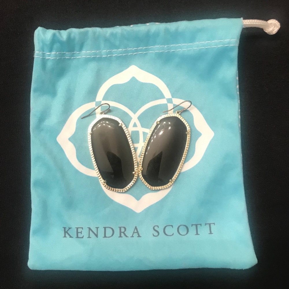 Kendra Scott Danielle Earrings - Black/Gold